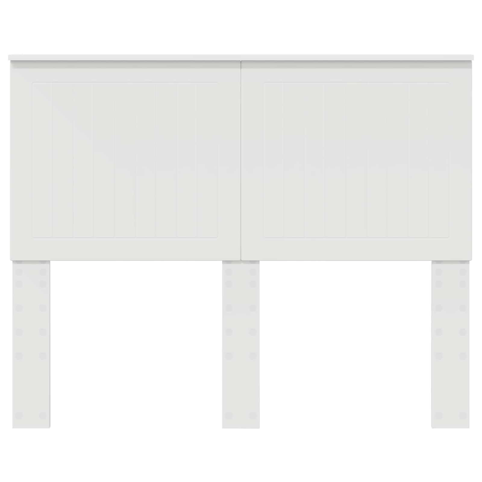 Headboard with Headboard White 135 cm Engineered wood