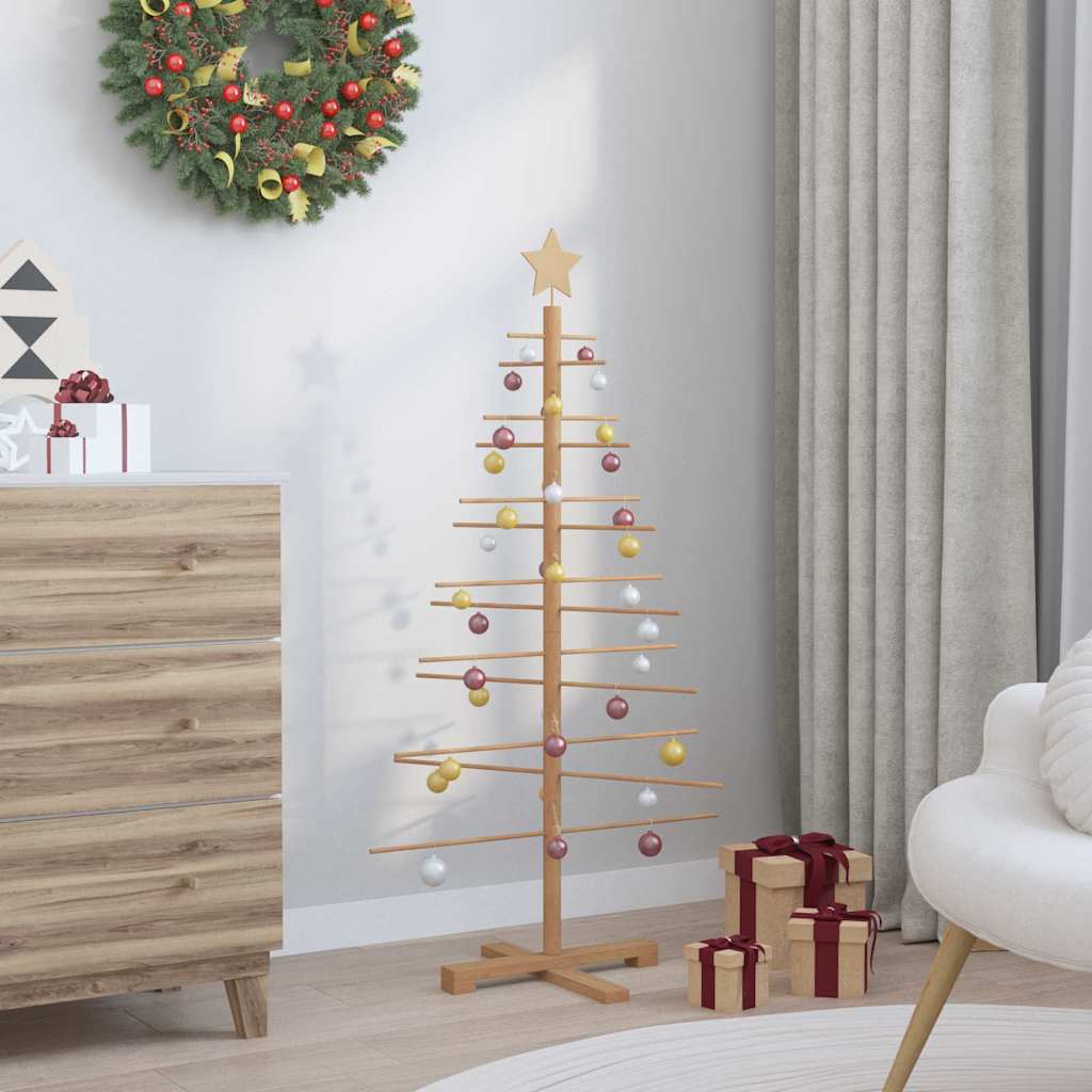 Wooden Christmas Tree KOTKA 125 cm Bamboo and solid pine wood