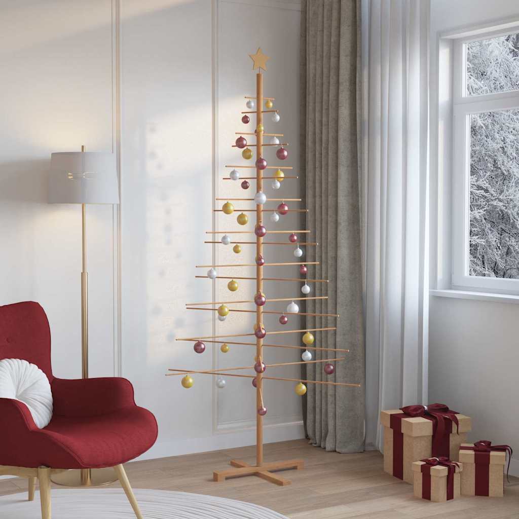 Wooden Christmas Tree KOTKA 210 cm Bamboo and solid pine wood