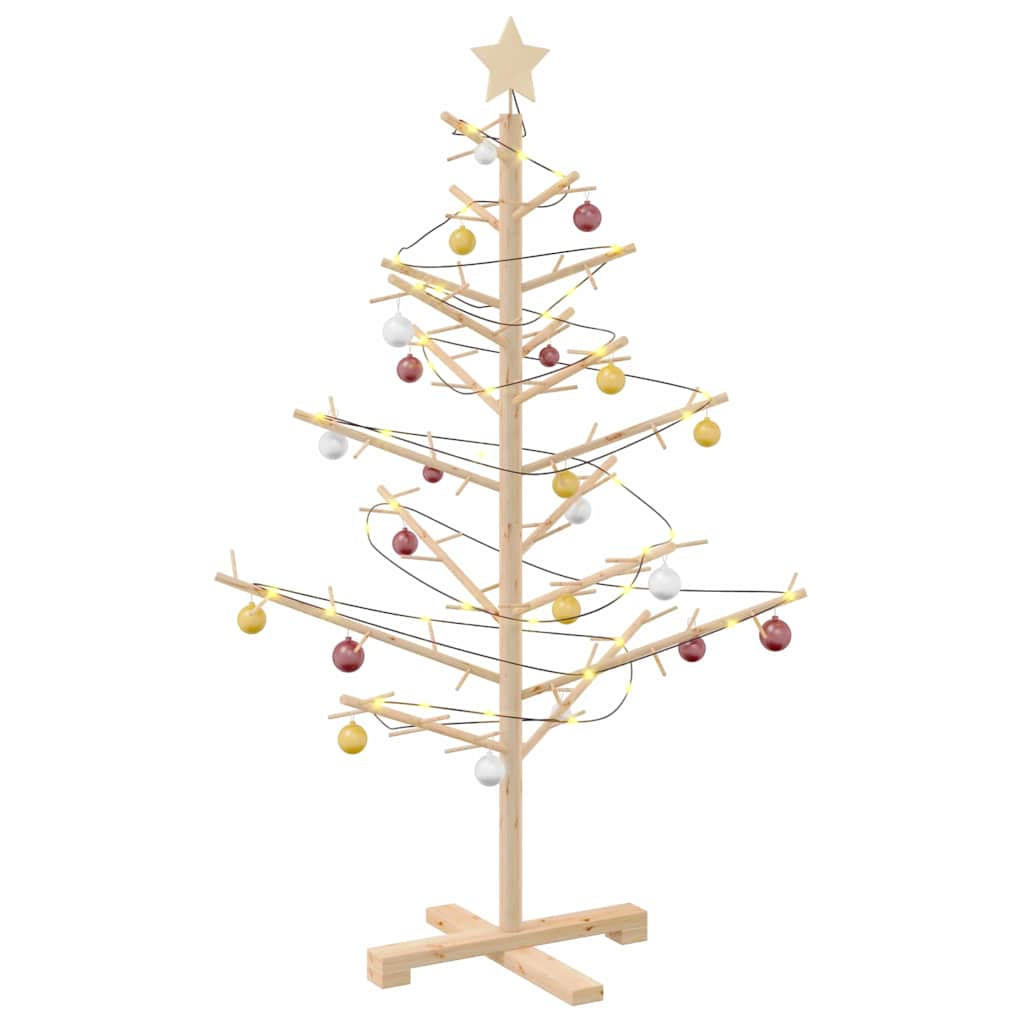 Wooden Christmas Tree KOTKA 125 cm Bamboo and solid pine wood