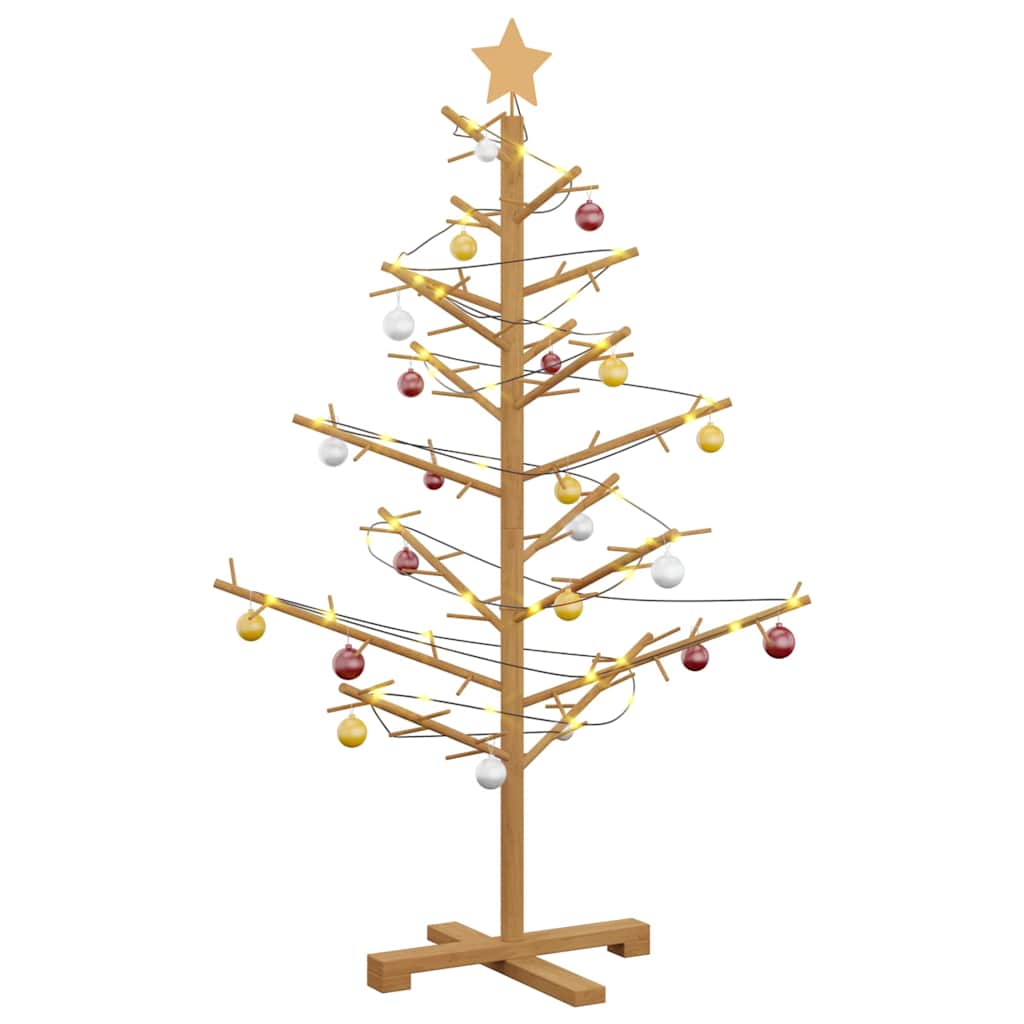 Wooden Christmas Tree KOTKA 125 cm Bamboo and solid pine wood