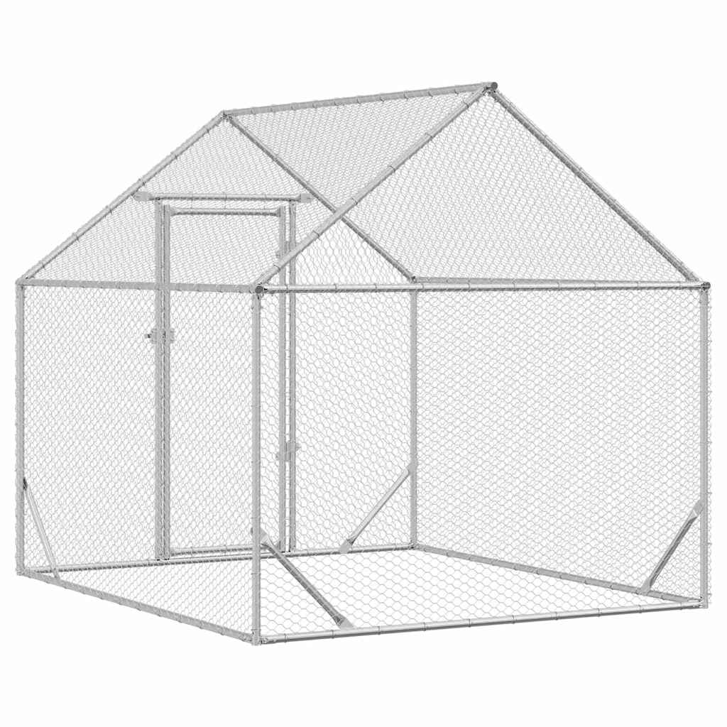 Chicken Cage Silver 200 x 170 x 177 cm Galvanised Steel