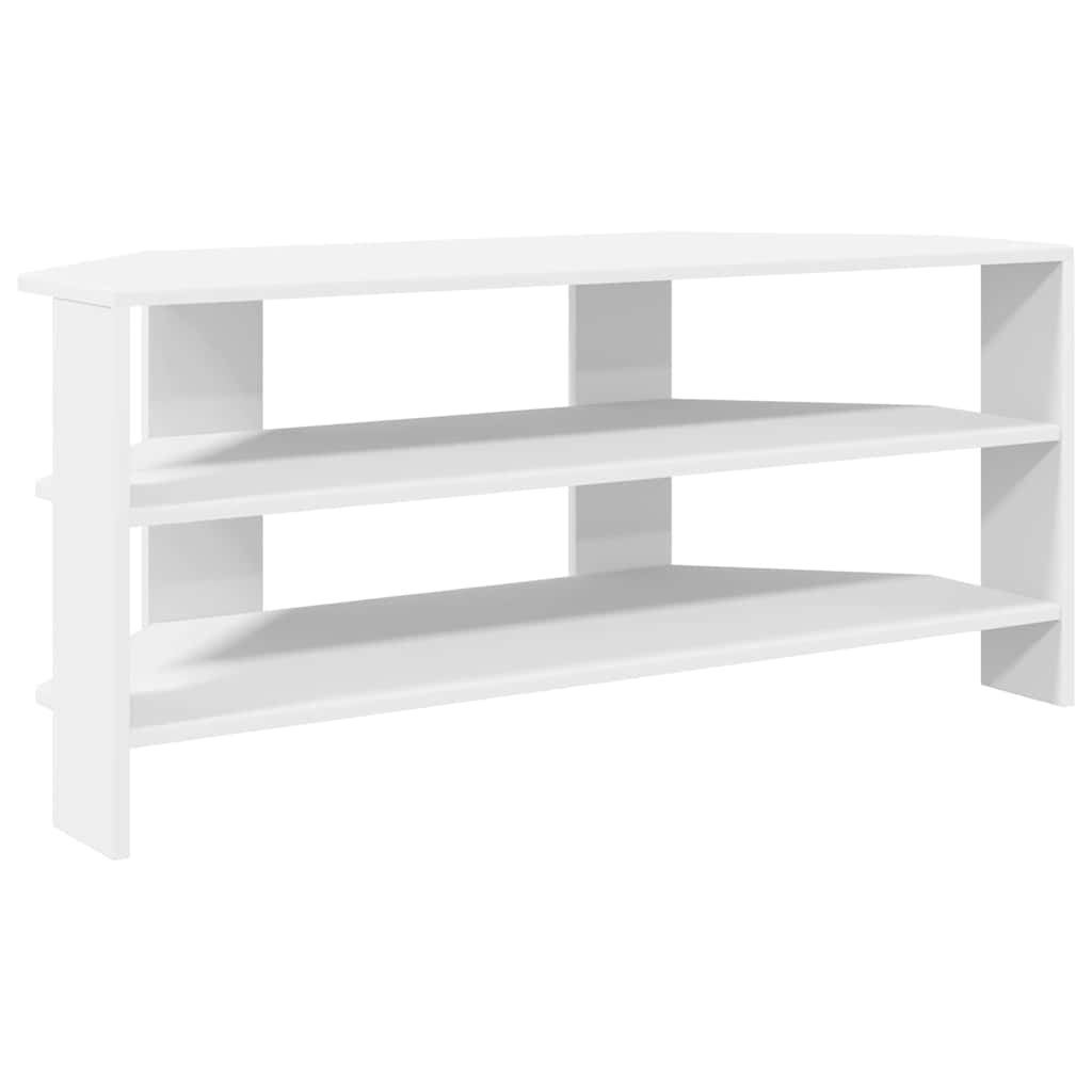 CornerTVCabinet 102x40,5x45cm White Engineered Wood