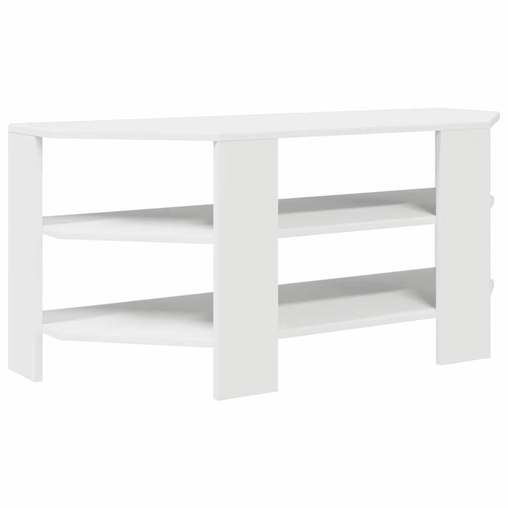 CornerTVCabinet 102x40,5x45cm White Engineered Wood