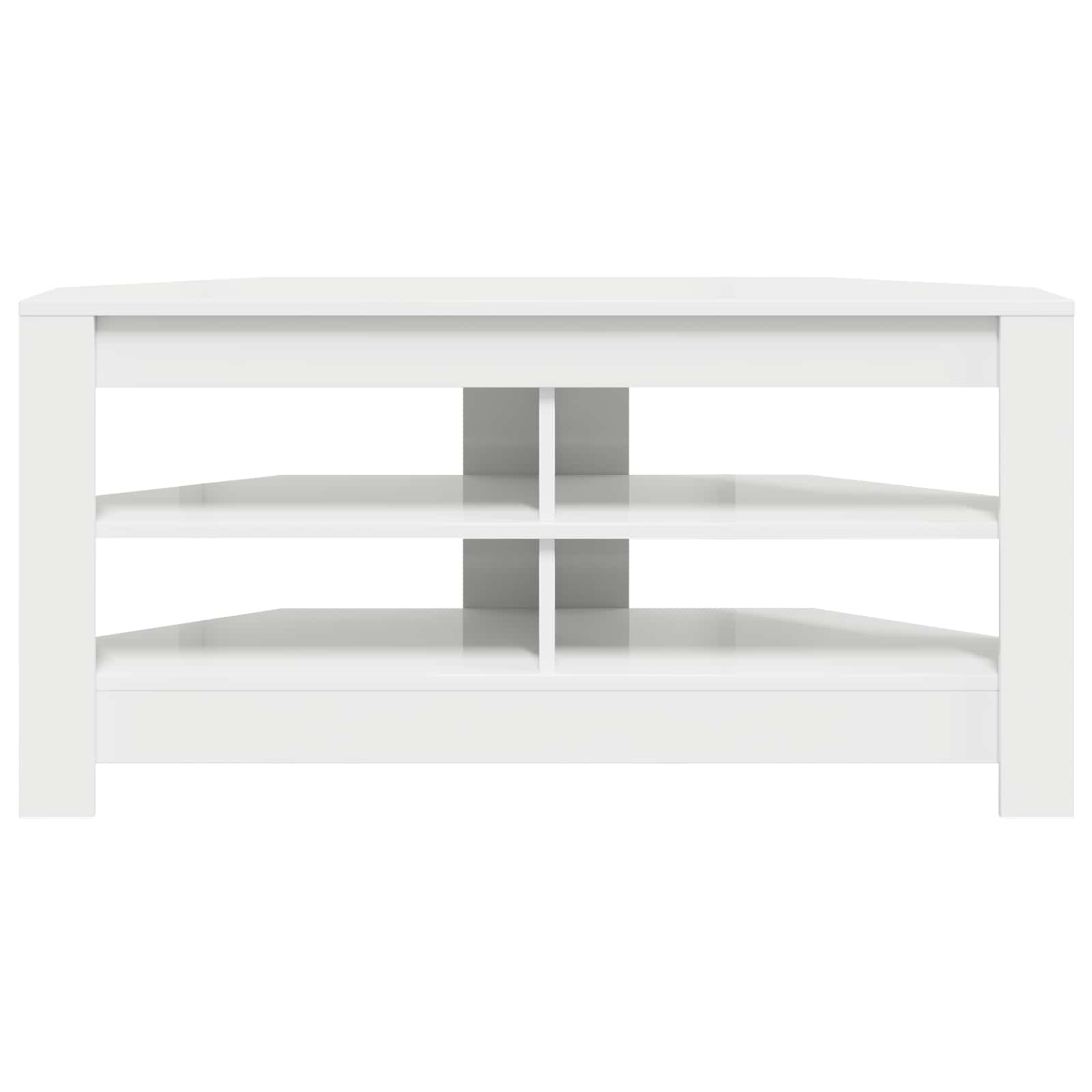 CornerTVCabinet 102 x 41 x 50 cm White Engineered Wood