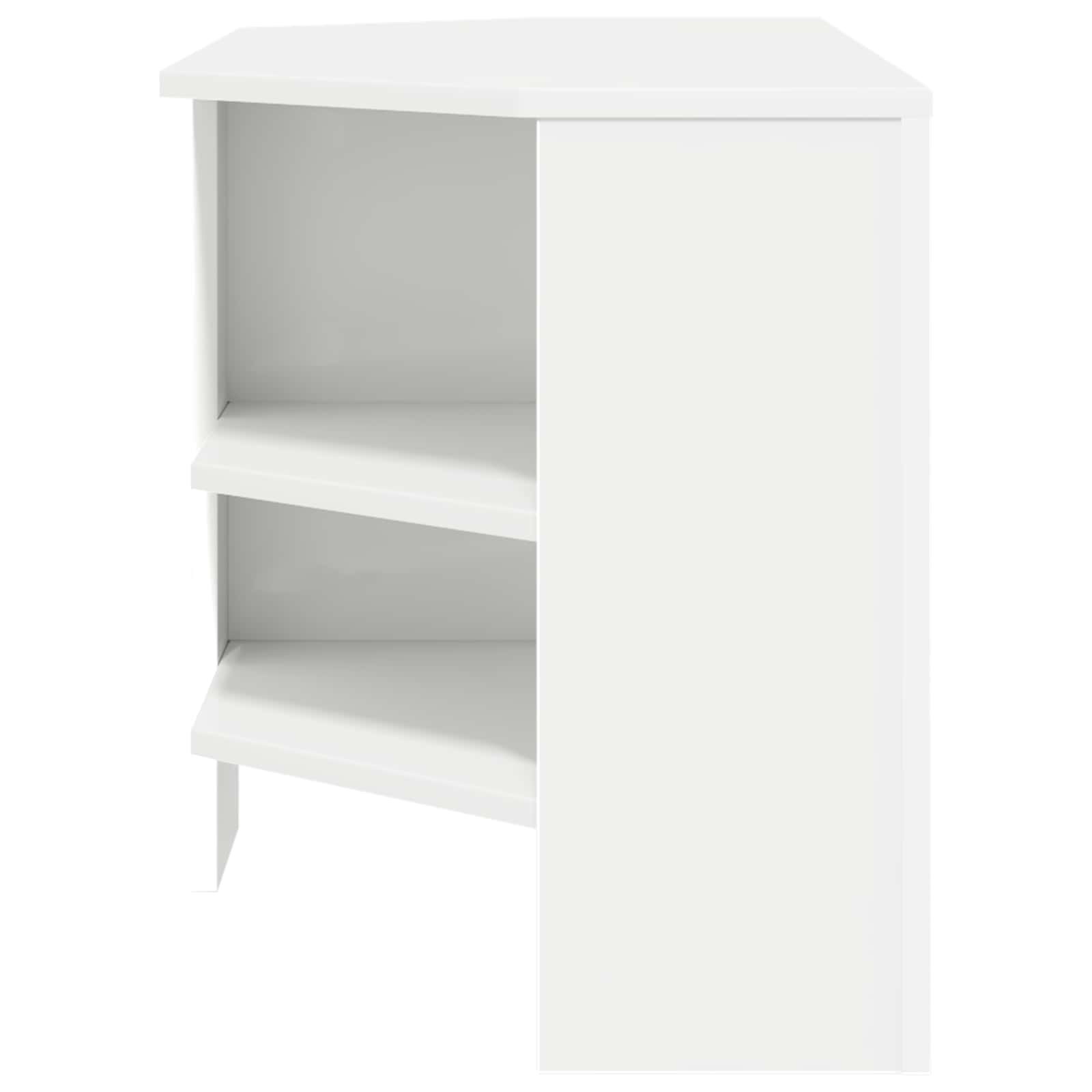 CornerTVCabinet 102 x 40,5 x 45 cm White Engineered Wood
