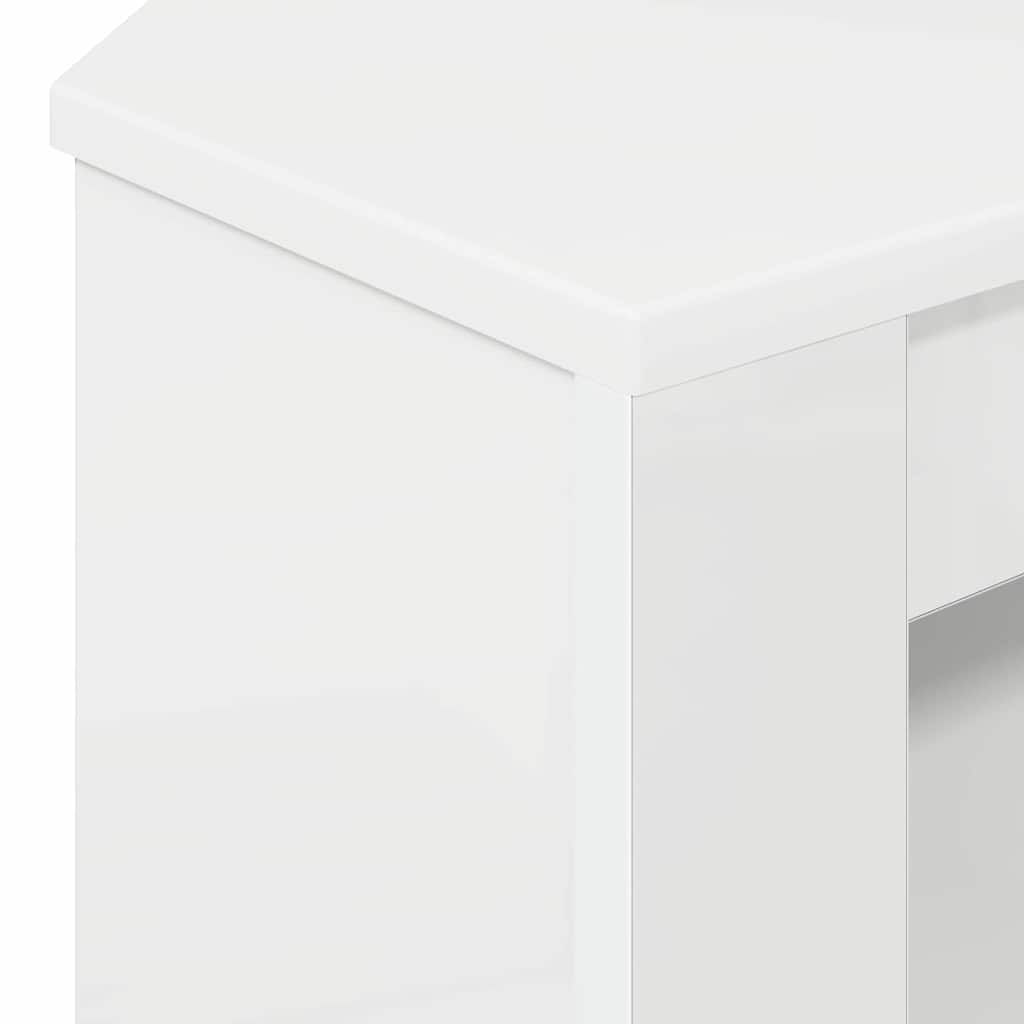 CornerTVCabinet High gloss White 102 x 40,5 x 45 cm