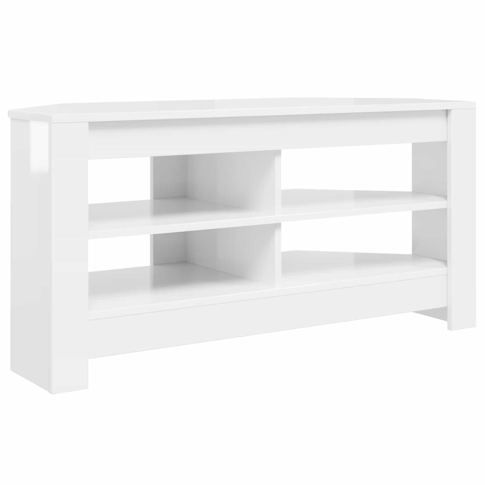 CornerTVCabinet 102 x 41 x 50 cm High gloss White