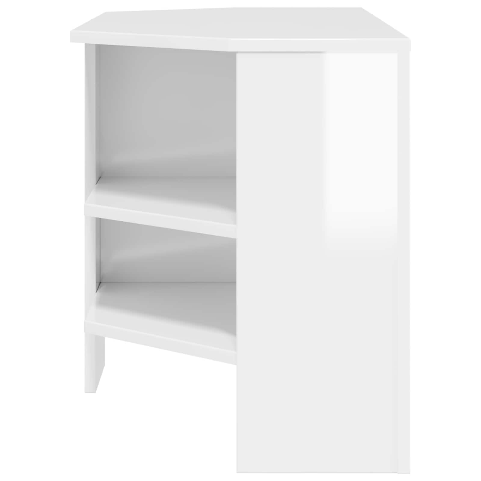 CornerTVCabinet 102 x 41 x 50 cm High gloss White
