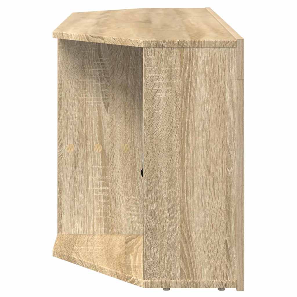 Corner LED TV Cabinet 100 x 40 x 50 cm Sonoma Oak
