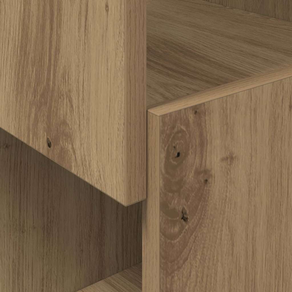 Corner Cabinet 25,5x25x102cm Engineered Wood Artisan Oak
