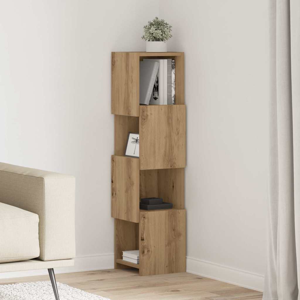 Corner Cabinet 25,5x25x102cm Engineered Wood Artisan Oak