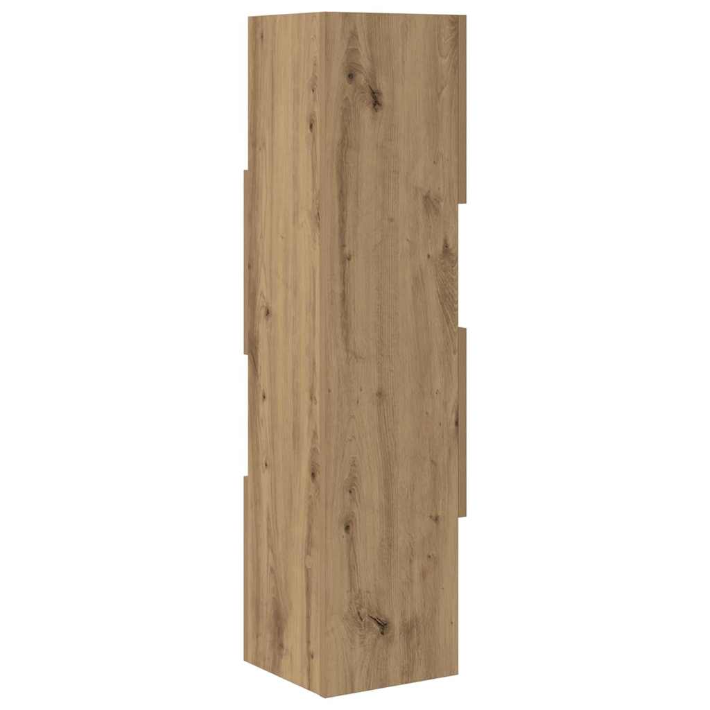 Corner Cabinet 25,5x25x102cm Engineered Wood Artisan Oak
