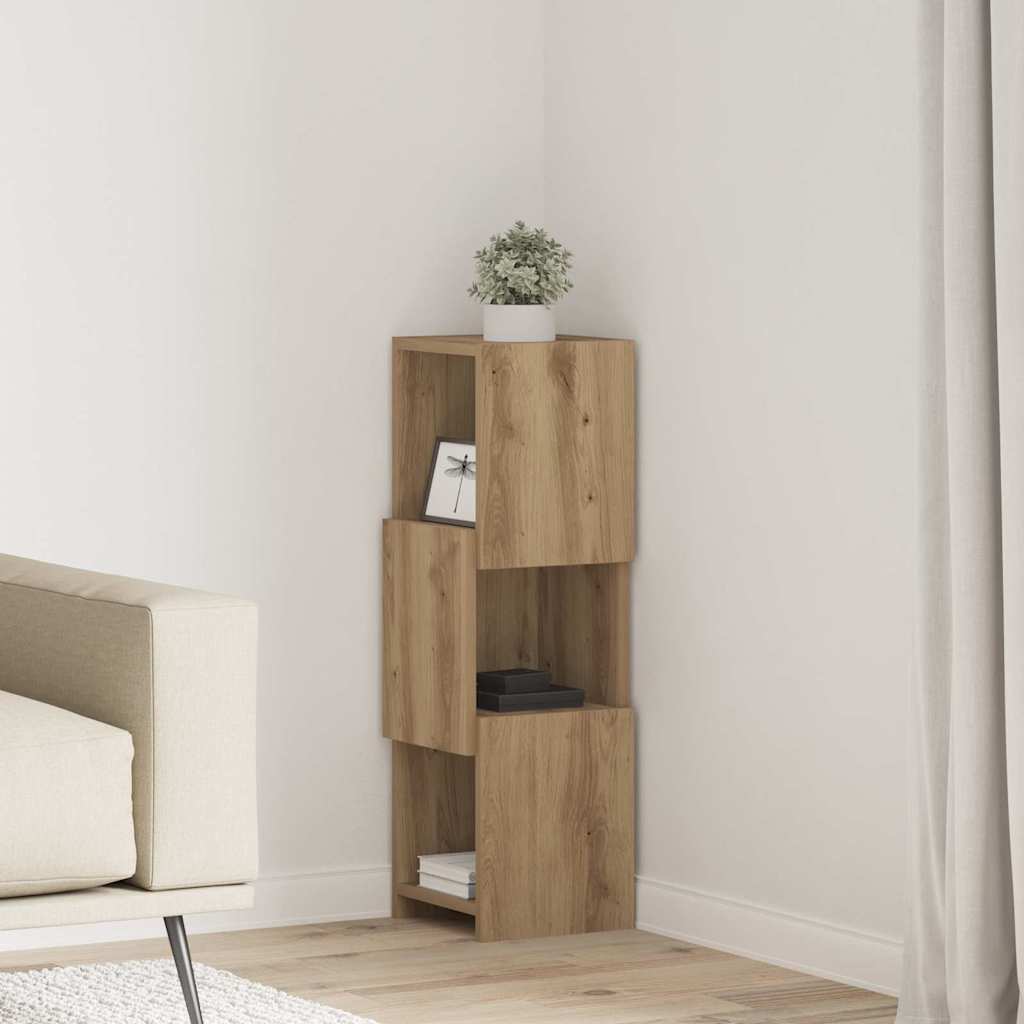 Corner Cabinet 25,5x25x80cm Engineered Wood Artisan Oak