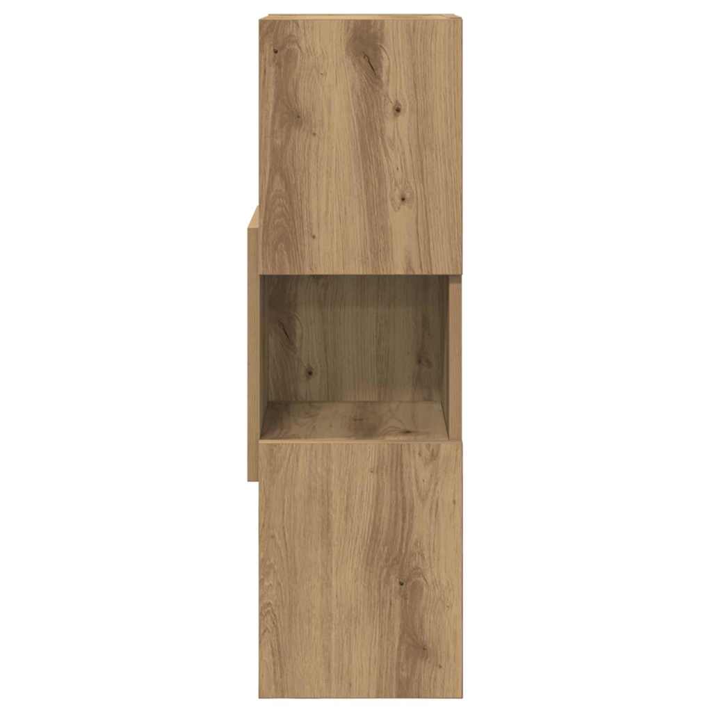 Corner Cabinet 25,5x25x80cm Engineered Wood Artisan Oak
