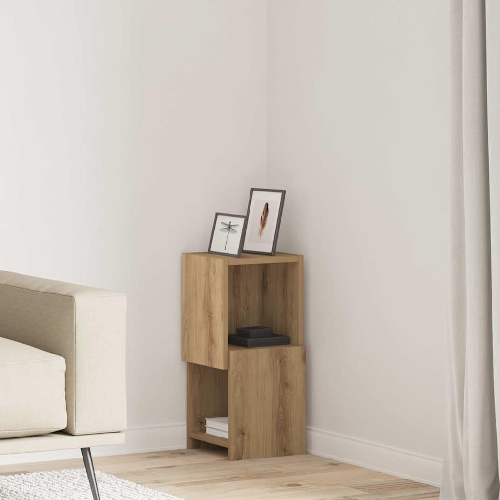 Corner Cabinet 25,5x25x55cm Engineered Wood Artisan Oak