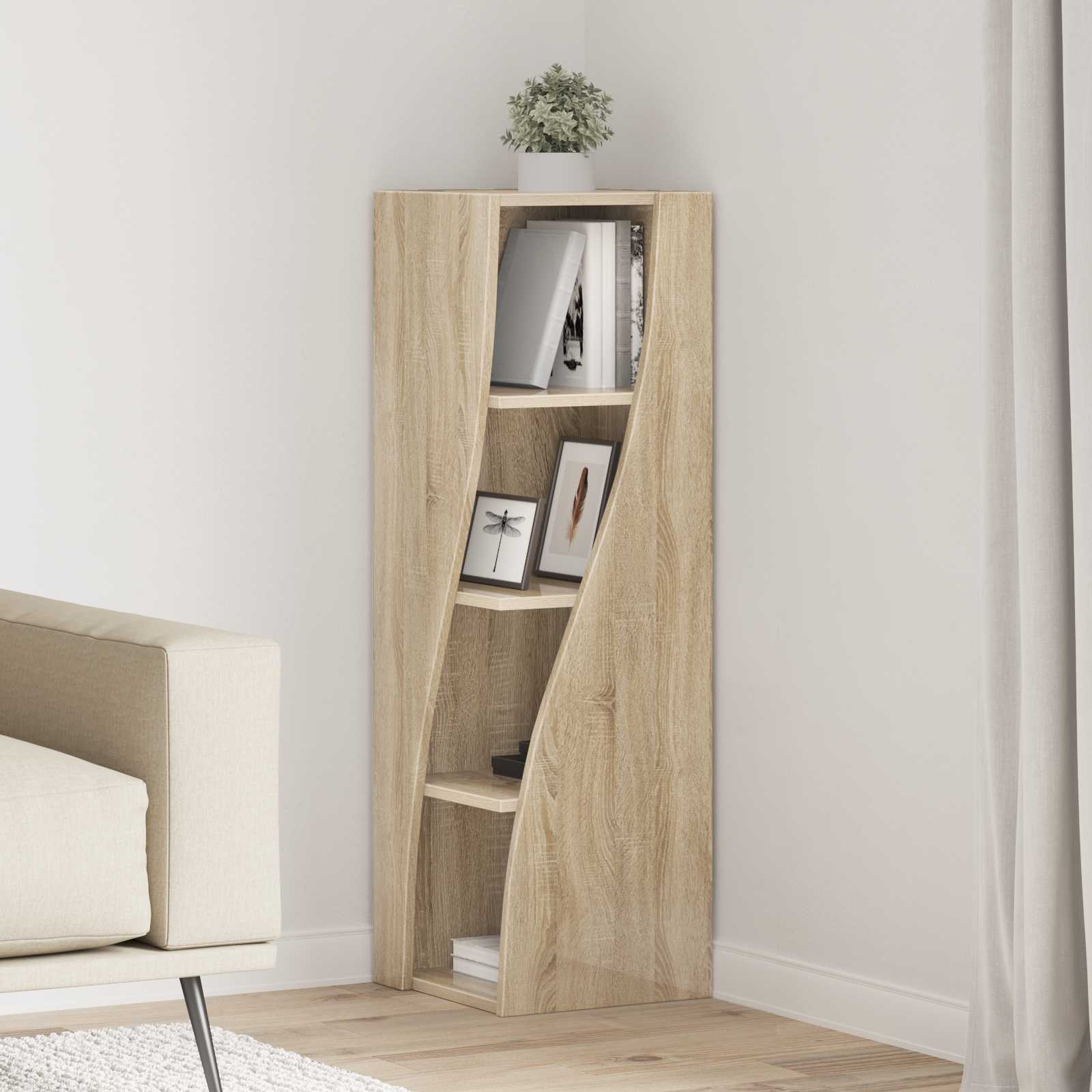 Corner Cabinet 32x32x102cm Engineered Wood Sonoma Oak