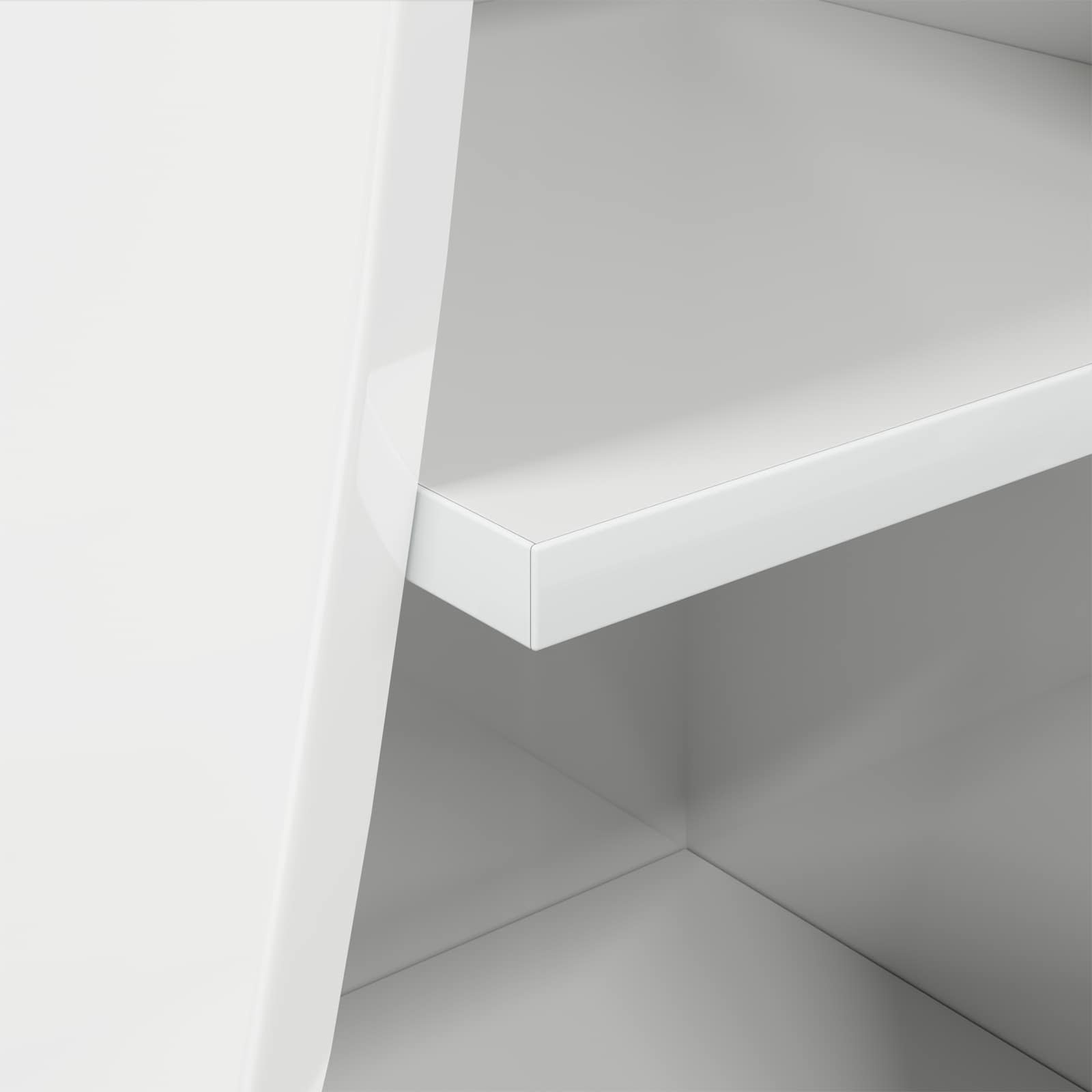 Corner Cabinet 32x32x102cm Engineered Wood High Gloss White