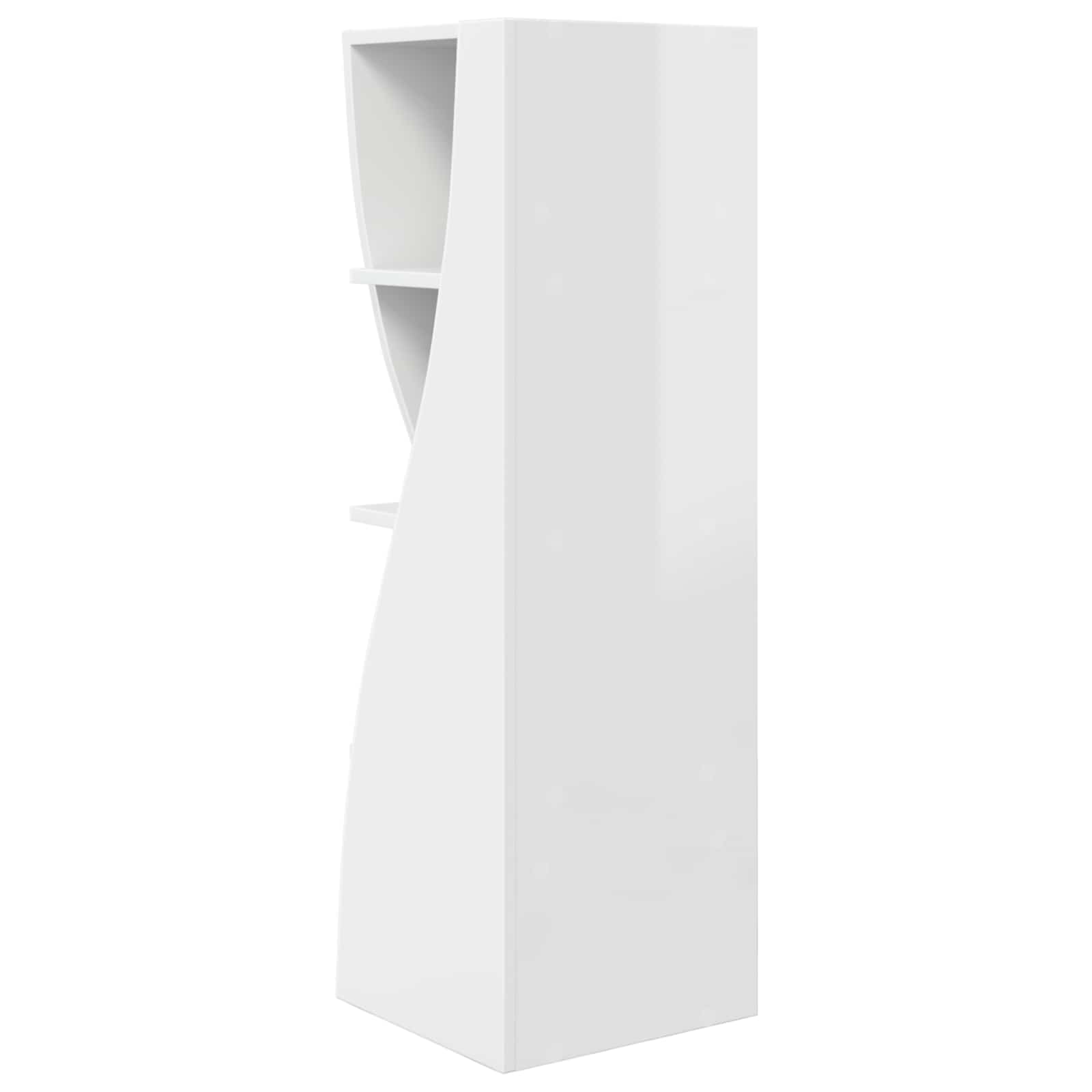 Corner Cabinet 32x32x102cm Engineered Wood High Gloss White