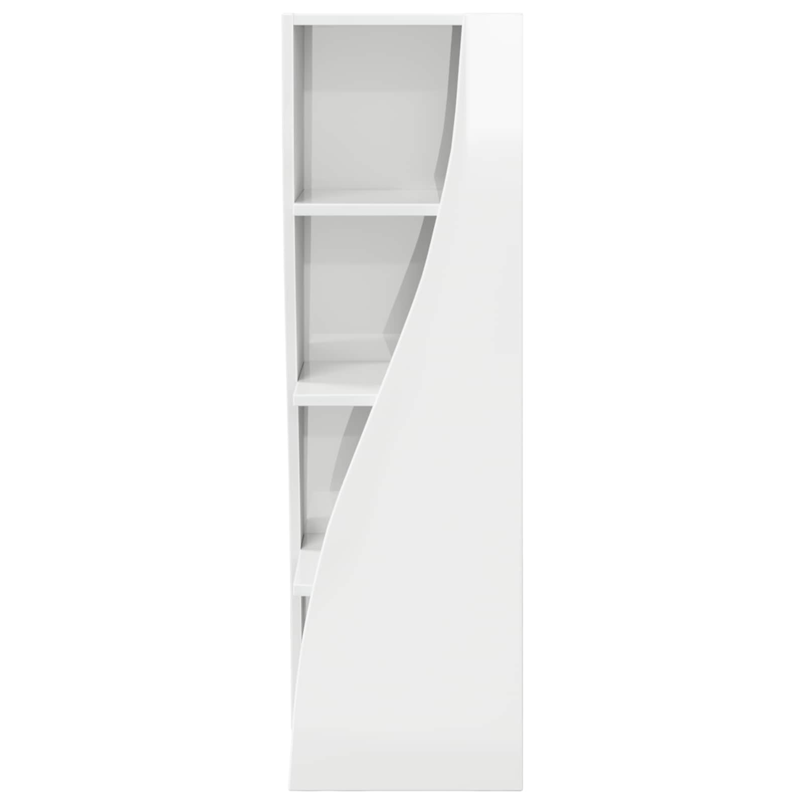 Corner Cabinet 32x32x102cm Engineered Wood High Gloss White