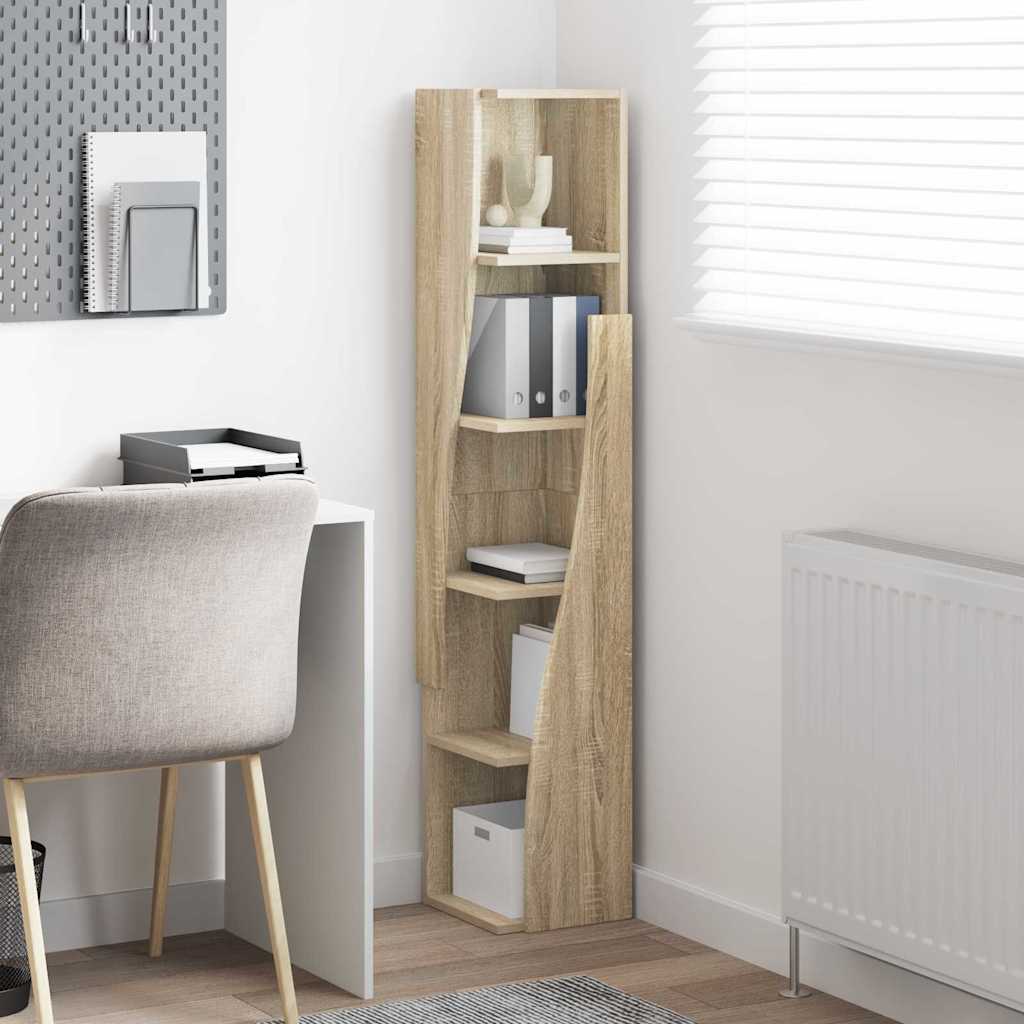 Corner Cabinet Sonoma Oak 27,5x27x140cm Engineered Wood