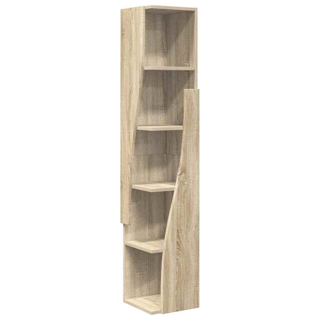 Corner Cabinet Sonoma Oak 27,5x27x140cm Engineered Wood