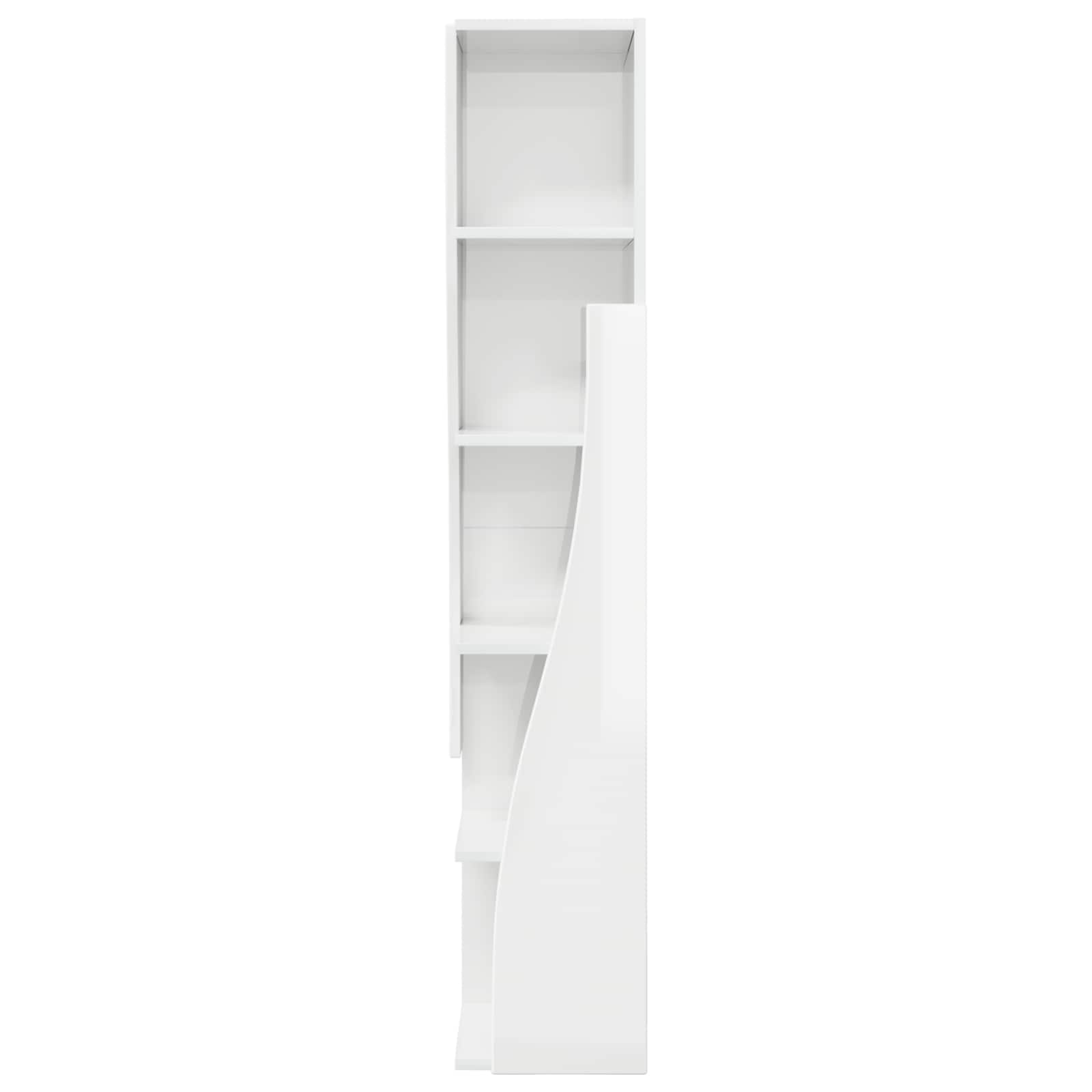 Corner Cabinet 27,5x27x140cm Engineered Wood High Gloss White