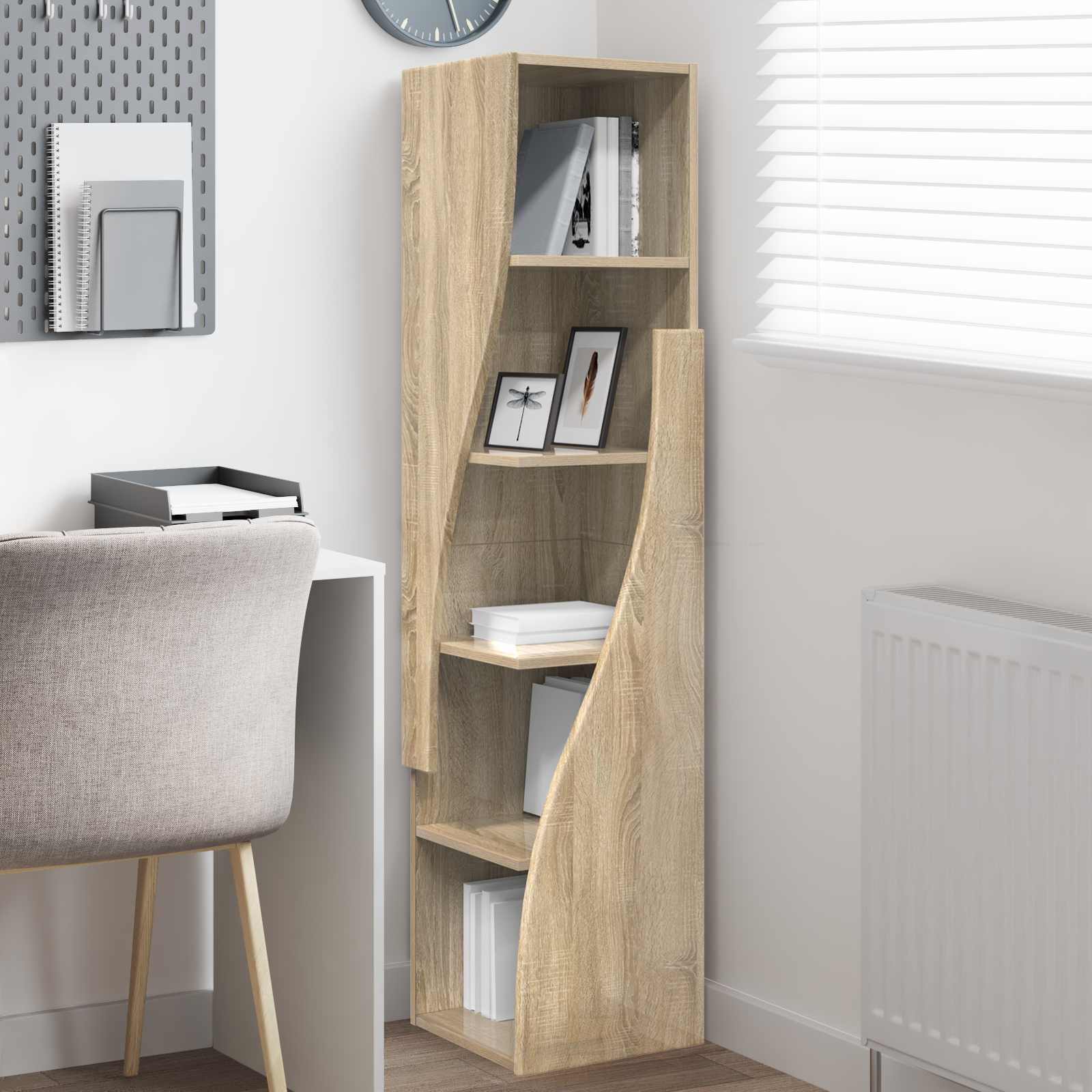Corner Cabinet 32x32x140cm Engineered Wood Sonoma Oak