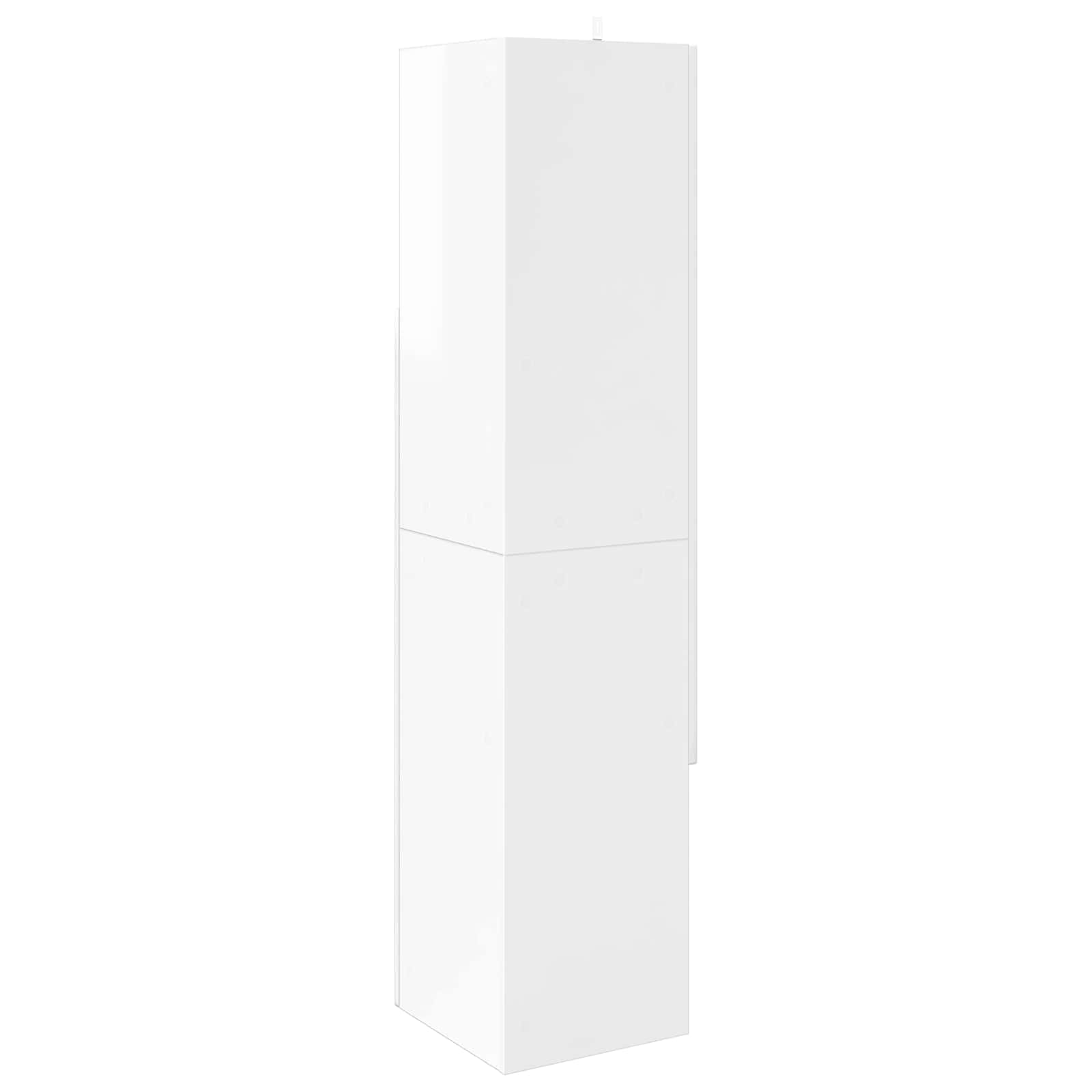 Corner Cabinet 32x32x140cm Engineered Wood High Gloss White