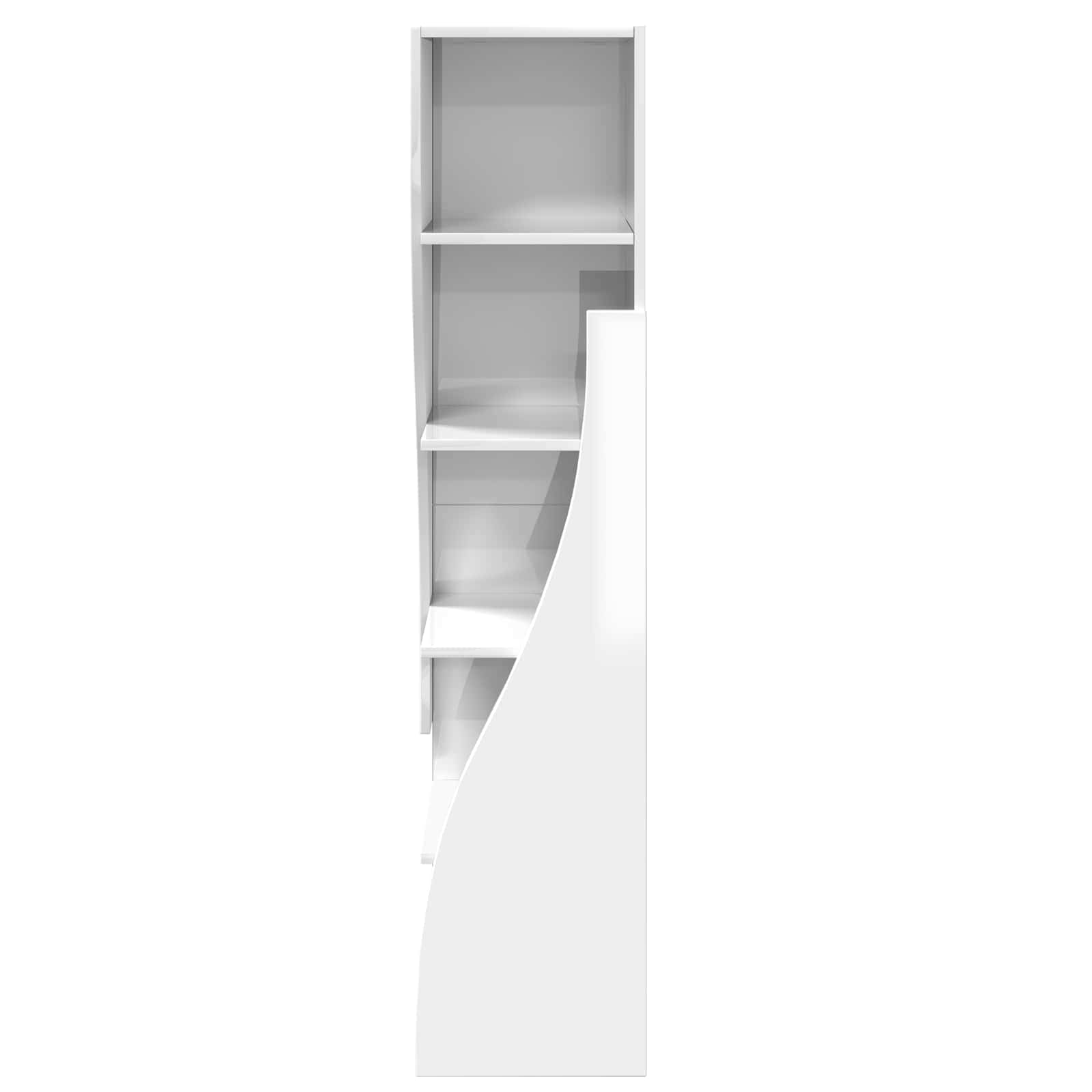 Corner Cabinet 32x32x140cm Engineered Wood High Gloss White