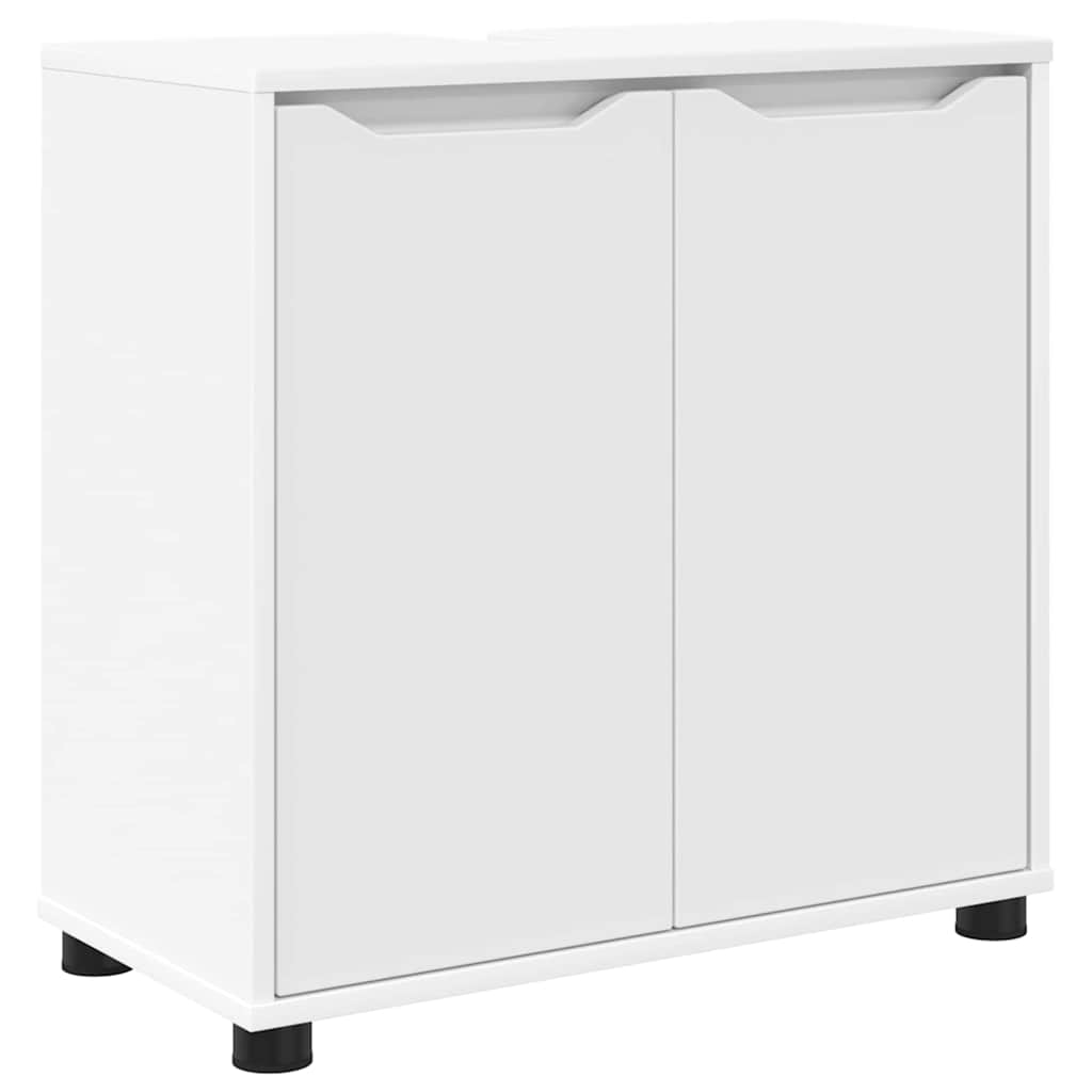 Bathroom Furniture Set 4 pcs White Engineered Wood