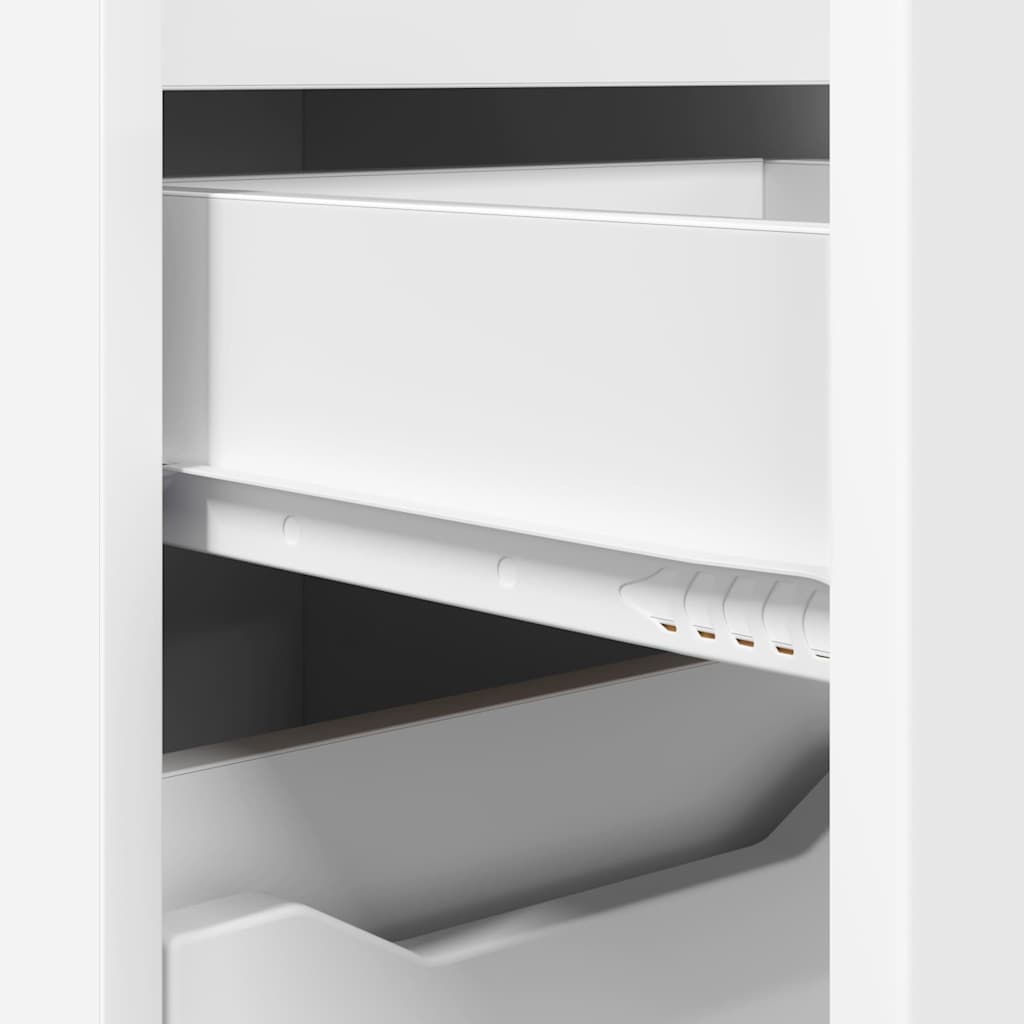 Bathroom Furniture Set with Drawer 3 pcs White Engineered Wood