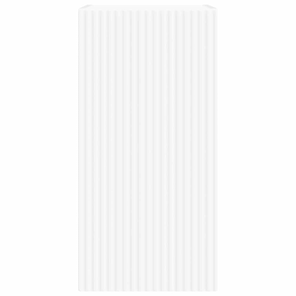 TV Wall Cabinet 2 pcs White Engineered Wood