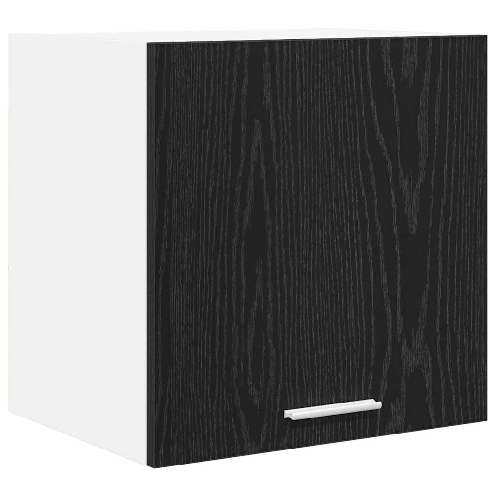 Hanging Cabinet 2 pcs Black Oak and White 40 x 31 x 40 cm
