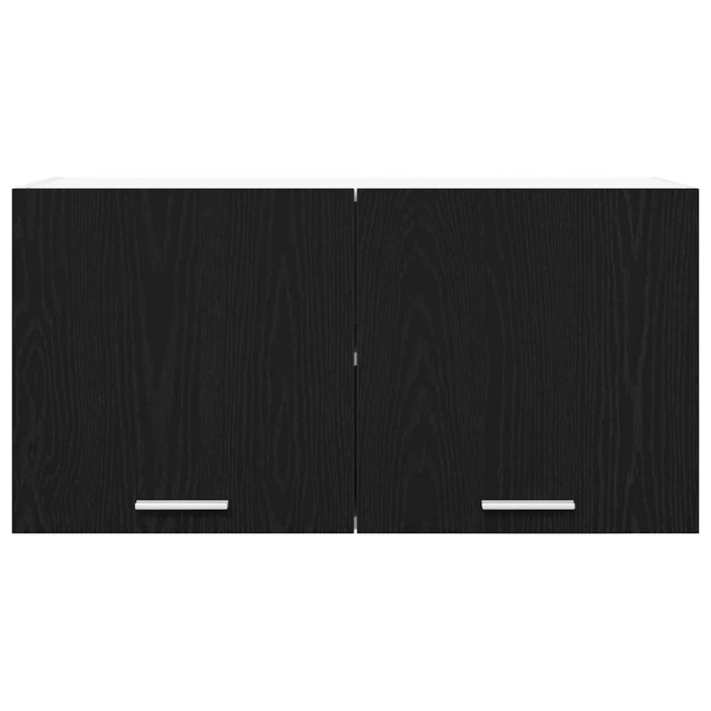 Hanging Cabinet Black Oak 80 x 31 x 40 cm Engineered Wood