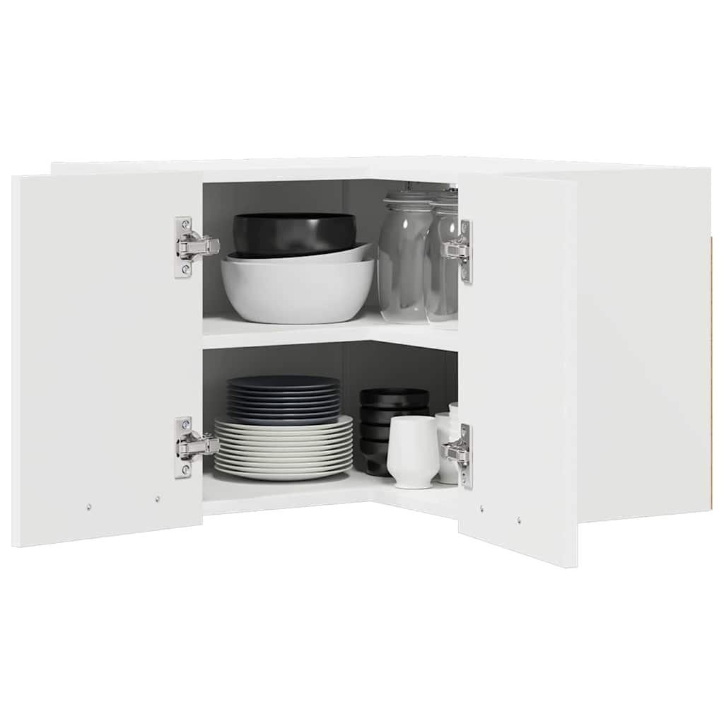 Hanging Cabinet White 57 x 57 x 40 cm Engineered Wood