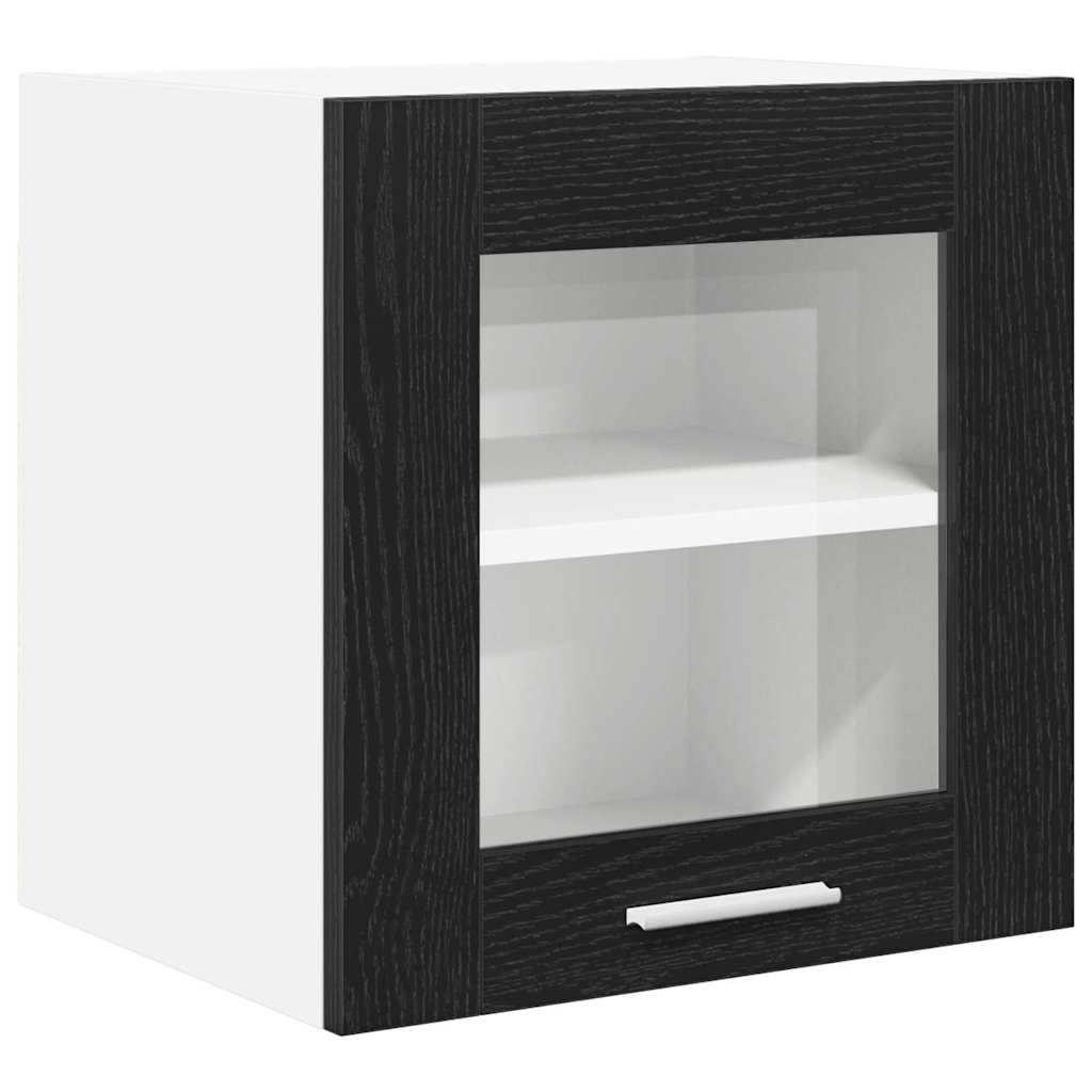 Hanging Cabinet 2 pcs Black Oak 40 x 31 x 40 cm Engineered Wood