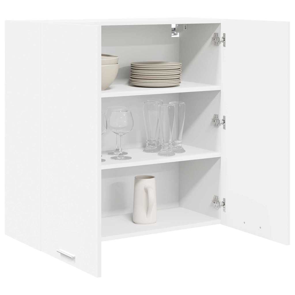 Hanging Cabinet with Door White 80 x 31 x 80 cm Engineered Wood