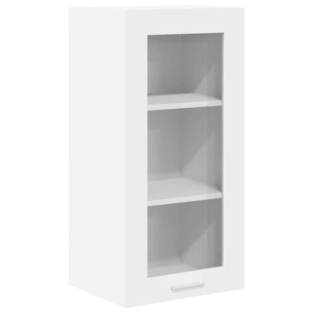 Hanging Cabinet with Door White 40 x 31 x 80 cm Engineered Wood