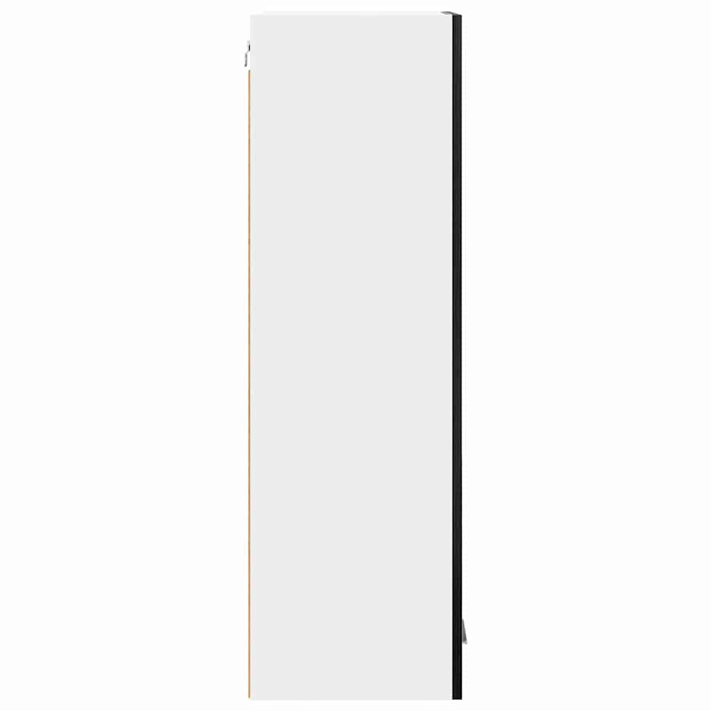 Hanging Cabinet Black Oak 40 x 31 x 100 cm Engineered Wood
