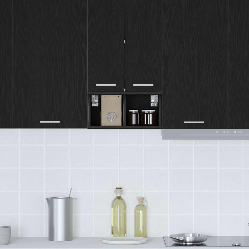 Hanging Cabinet Black Oak 20 x 29,5 x 40 cm Engineered Wood