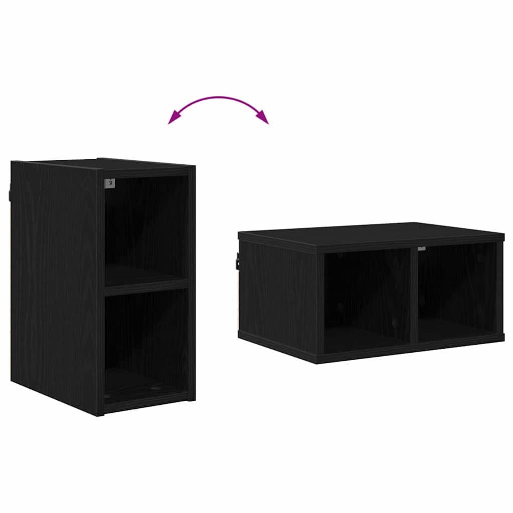 Hanging Cabinet Black Oak 20 x 29,5 x 40 cm Engineered Wood