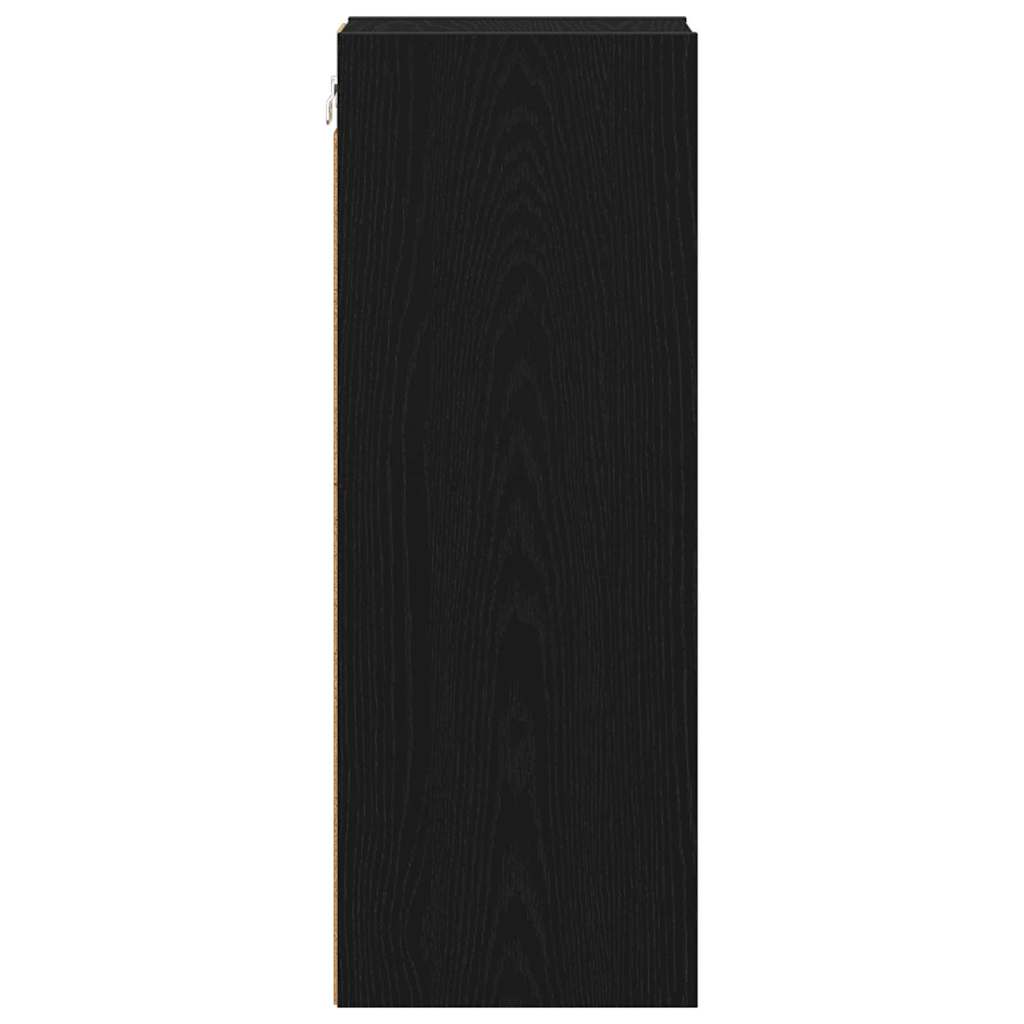 Hanging Cabinet Black Oak 20 x 29,5 x 80 cm Engineered Wood