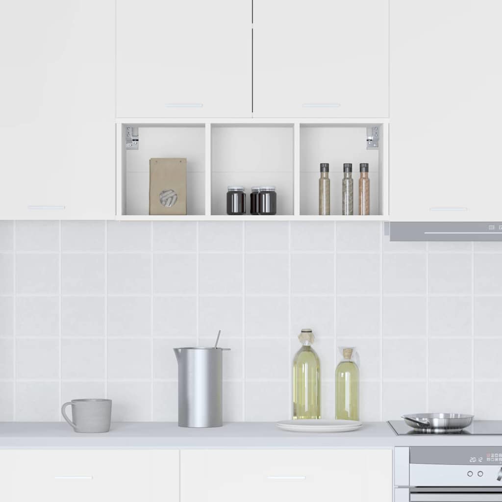 Hanging Cabinet Riga White 30 x 29,5 x 80 cm Engineered Wood