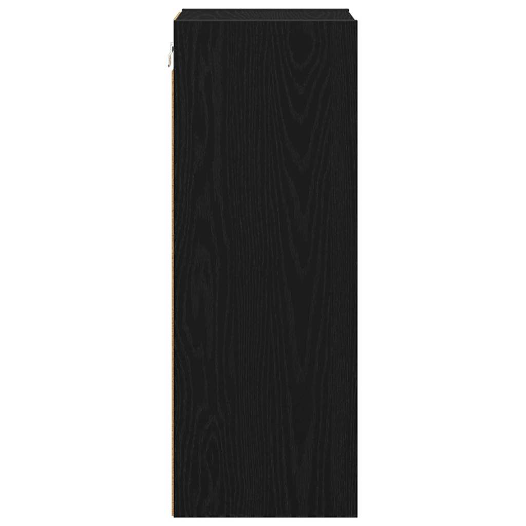Hanging Cabinet Black Oak 30 x 29,5 x 80 cm Engineered Wood