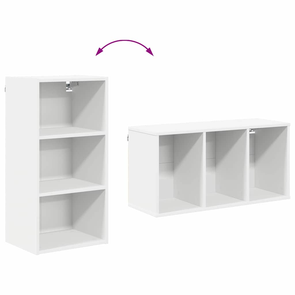 Hanging Cabinet White 40 x 29,5 x 80 cm Engineered Wood