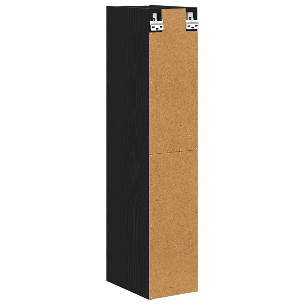 Hanging Cabinet Black Oak 20 x 29,5 x 100 cm Engineered Wood