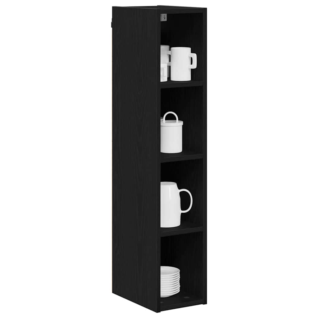 Hanging Cabinet Black Oak 20 x 29,5 x 100 cm Engineered Wood