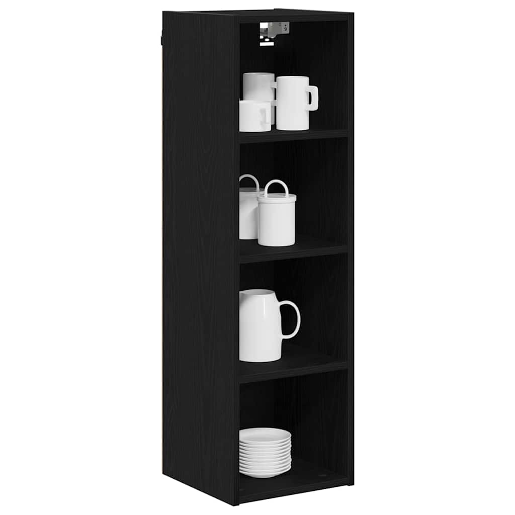 Hanging Cabinet Black Oak 30 x 29,5 x 100 cm Engineered Wood
