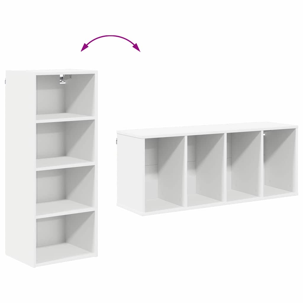 Hanging Cabinet White 40 x 29,5 x 100 cm Engineered Wood